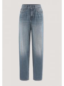 Джинсы Hessnatur NIVA с зауженными штанинами, изготовленные из чистого органического хлопка, зеленовато-голубого цвета