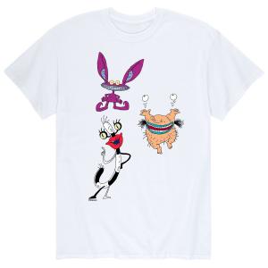 Мужское ААААА!!!! Футболка Real Monsters крупным планом Licensed Character