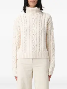 Вязаный свитер с горлом и косами Lauren Ralph Lauren, нейтральный