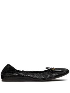 Valentino Garavani балетки с логотипом VLogo Signature и сборками, черный