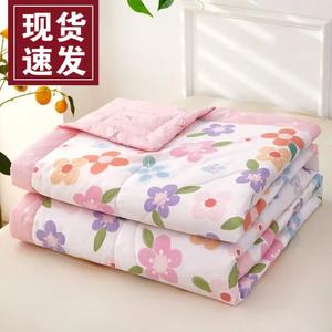 Fuanna Одеяло летнее тонкое 180х220 см, 100% хлопок, цвет Pure Cotton - Feifei Rabbit Pink
