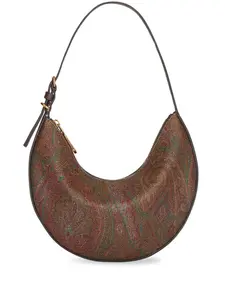 Маленькая сумка на плечо Etro Essential Hobo, коричневый