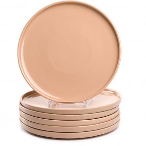 Набор тарелок Обеденные тарелки ROMA, керамические тарелки, около 27 см, 6 предметов Набор посуды, сервис, пригодно для мытья в посудомоечной машине Leonardo, оранжевый