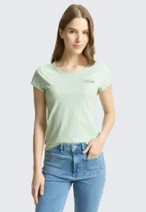 Футболка с принтом mit stickerei Tom Tailor Denim, Light Matcha Green