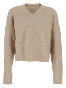 Свитер с V-образным вырезом Rick Owens, нейтральный