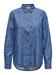 Блузка 'JDYLOVE' в синем дениме