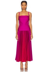 Платье миди x revolve leasgill Acler, цвет raspberry ombre