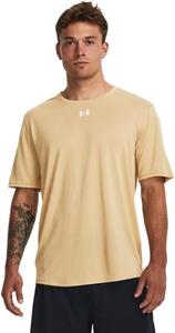 Мужская свободная футболка с коротким рукавом Under Armour Team Tech Cardinal, Team Vegas Gold-White