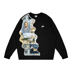 Nike Фантазийный свитшот унисекс черный