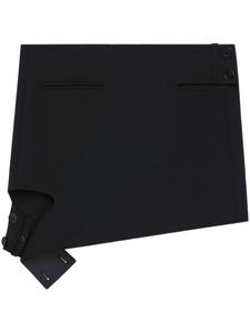 Courrèges юбка мини с вырезами, черный