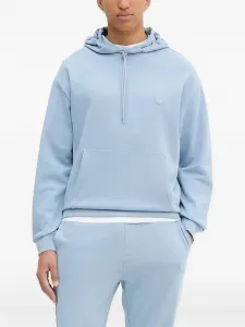 Худи с нашивкой-логотипом HUGO, синий