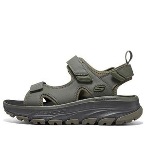 Кроссовки d'lux trekker sandal 'olive green' Skechers, зеленый