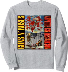 Официальная толстовка Guns N' Roses Appetite For Destruction, серая