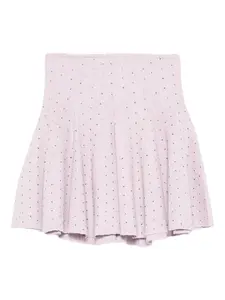 Юбка мини с эластичным поясом Sandro, фиолетовый