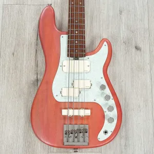 McGrath Guitars Бас McGrath Thunderhorse IV, гриф из клена Roasted Flame, датчики EMG, персиковый