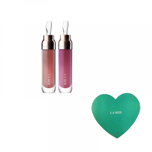 Limited Heart Box Serums Блеск для губ Питательный Натуральное увлажнение 7мл*2 LA MER, two-piece set: serums #02 sunset cloud brown 7ml+#03 twilight tide purple 7ml