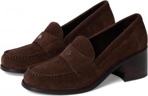 Лоферы Tory Burch Classic Heeled Loafers 55mm, цвет Dark Cocoa