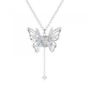 Нишевое дизайнерское ожерелье для женщин VIVIWELL, серебристо-белый