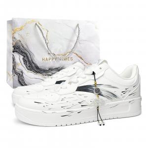 Свободные, нескользящие, легкие, увеличивающие рост, низкие кроссовки для скейтбординга унисекс, черные ANTA, Black (Gray Special Shopping Bag)