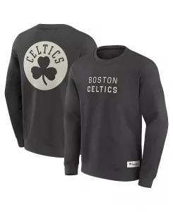 Мужская серая толстовка Boston Celtics Elements Future Ground Lettering Pullover Fanatics