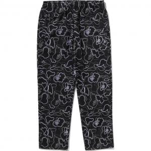 Брюки Bape Neon Camo Relaxed Fit A BATHING APE, черный
