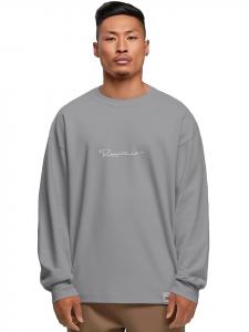 Рубашка с длинными рукавами темно-серого цвета Reichstadt