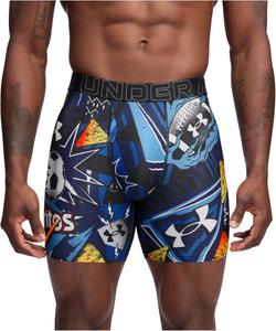 Under Armour мужские боксеры Performance Tech Mesh Print Singles, 6", Cool Ranch Doritos