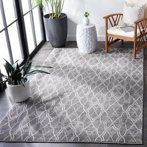 Ковер SAFAVIEH, 336 x 488 см, Amherst Collection, Grey & Light Grey, современный дизайн, не линяет и прост в уходе, идеален для помещений с высокой проходимостью в гостиной, спальне (AMT417C)