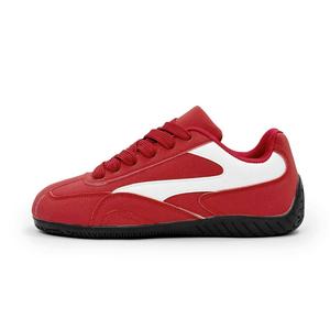 Низкие повседневные туфли унисекс с амортизацией, износостойкие, увеличивающие рост Wooden Rabbit, Racing Track Red