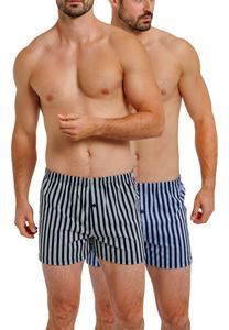 Боксеры Haasis Bodywear 2er-Set: Boxershorts, цвет navy-Streifen