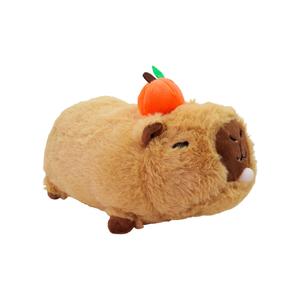 Коллекция Capybara, милая капибара, игривая капибара с пузырями плюшевая кукла высота 20см/30см длина 20см X3COMMUNE, Lying On The Stomach Large Size Spitting Bubble Capybara 30Cm