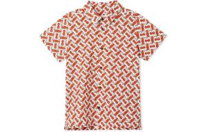 Рубашка детская Burberry, оранжевый / белый