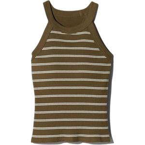 UNIQLO Женская майка-алкоголичка Khaki