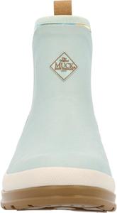 Женские оригинальные ботильоны MUCK в коричневую клетку с резиновой подошвой