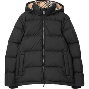 Съемный рукав пуховик Burberry, черный