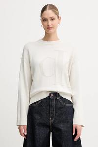 Хлопковый свитер Calvin Klein Jeans, бежевый