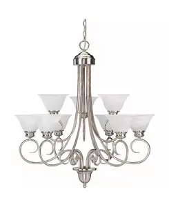 Подвесная люстра Troy на 9 ламп Volume Lighting, silver