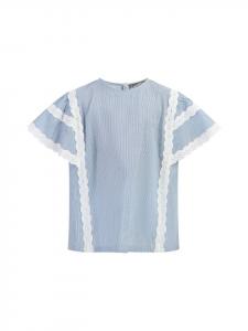 Блуза DreiMaster nshirt, цвет hellblaue dünne streifen