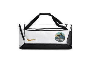 Nike Тканевая дорожная сумка спортивная сумка для трубы унисекс черная белая, Beijing Journey
