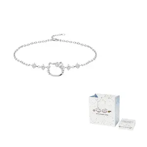 Браслеты из циркониевого сплава для женщин Sanrio, hello kitty bare hand chain