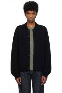 Вечерний поло-кардиган Our Legacy, черный