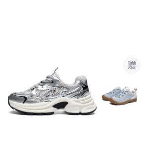 Ищу дышащие кроссовки на низкой подошве с амортизацией для женщин ZHR, серебряный[free sea salt синий shoes]