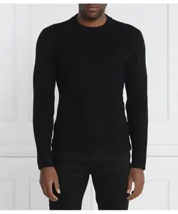 Свитер Regular fit Emporio Armani, черный