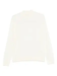 Свитер с длинными рукавами и воротником-стойкой Daniele Fiesoli, белый