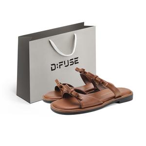 Женские тапочки-слайды D FUSE SCANDINAVIA из кожи с шитьем, в стиле пэчворк, нескользящие, устойчивые к запахам D:FUSE SCANDINAVIA, Black