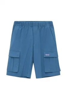 Карго-шорты с логотипом Versace Kids, синий