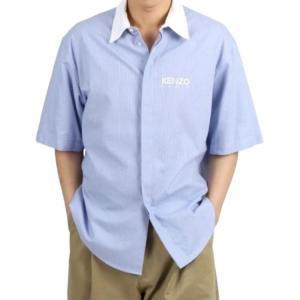 Поло с коротким рукавом в полоску KENZO, синий