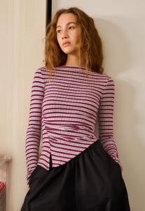 Топ Bershka ASYMMETRIC, Dark Red