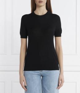 Свитер из шерсти BOSS BLACK Falyssiasi Regular Fit, черный