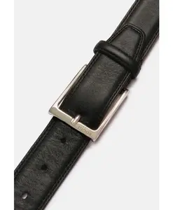 Кожаный ремень с седельной прострочкой Boggi Milano, черный